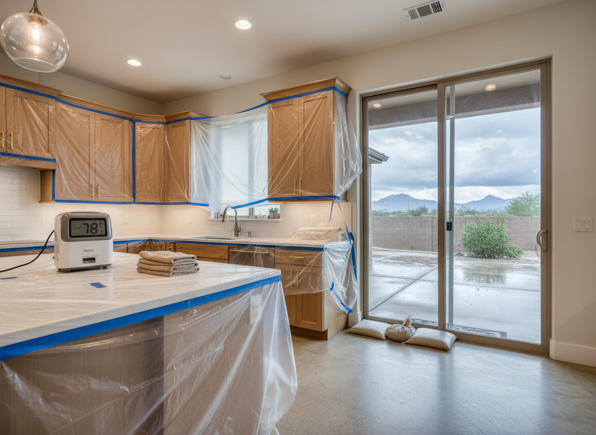 Protecting Kitchen Cabinets During Arizona Monsoon Season